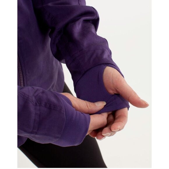 Lululemon Inner Peace Jacket Purple Concord Grape Size‎ 6 Reversible Full Zip - Picture 11 of 13